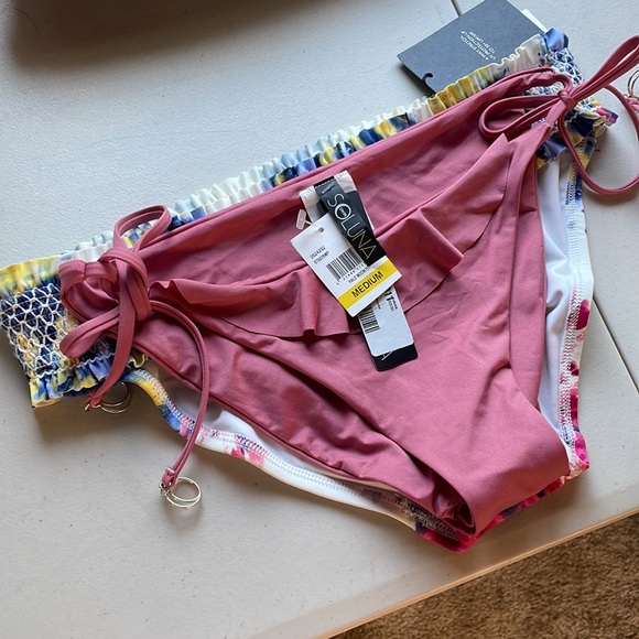 NWT (XS/S) M? Tommy Hilfiger smock ruffle hip hugger waistband full back bottoms - Picture 12 of 13